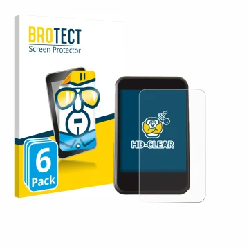 Front side of a product packaging with the brand logo BROTECT. Next to it is the device Freesky YL81F shown with the correspon