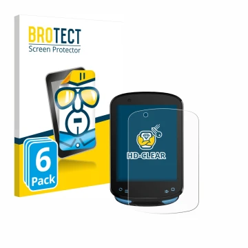 Front side of a product packaging with the brand logo BROTECT. Next to it is the device Geoid CC600 2.4