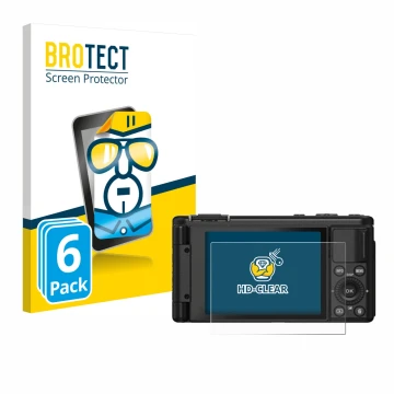 Front side of a product packaging with the brand logo BROTECT. Next to it is the device Yashica City 100 shown with the corres