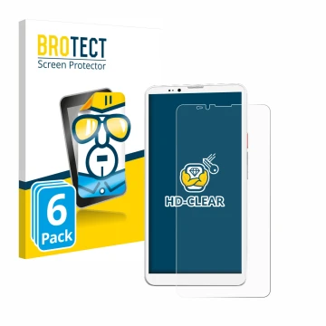 Front side of a product packaging with the brand logo BROTECT. Next to it is the device Bigme Hibreak Pro shown with the corre