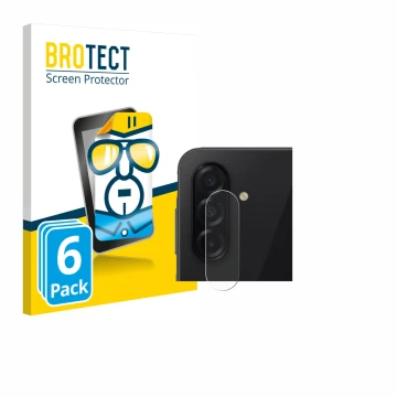 Front side of a product packaging with the brand logo BROTECT. Next to it is the device Samsung Galaxy A26 5G Enterprise Editi