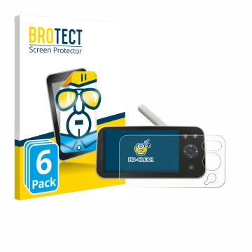 Front side of a product packaging with the brand logo BROTECT. Next to it is the device Philips Avent SCD973/26 shown with the
