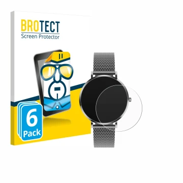 Front side of a product packaging with the brand logo BROTECT. Next to it is the device Pireware Amory 5 shown with the corres