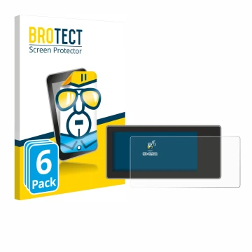 Front side of a product packaging with the brand logo BROTECT. Next to it is the device Acta Berg Radio shown with the corresp