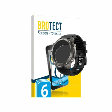 Front side of a product packaging with the brand logo BROTECT. Next to it is the device Knauermann GPS 4 (2025) shown with the