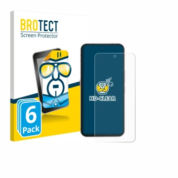 Front side of a product packaging with the brand logo BROTECT. Next to it is the device Oukitel WP200 Pro shown with the corre