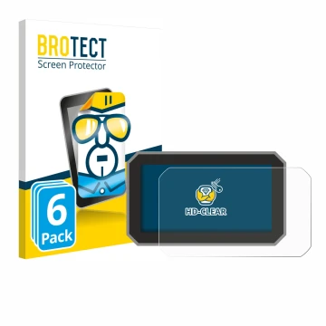 Front side of a product packaging with the brand logo BROTECT. Next to it is the device Honda Forza 2025 shown with the corres