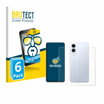 Front side of a product packaging with the brand logo BROTECT. Next to it is the device Samsung Galaxy S25 Edge (Front+Back) s