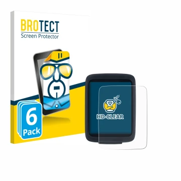 Front side of a product packaging with the brand logo BROTECT. Next to it is the device Sigma BC 10.0 WR shown with the corres