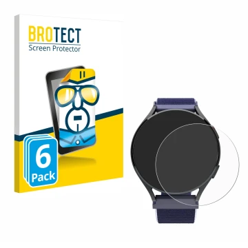 Front side of a product packaging with the brand logo BROTECT. Next to it is the device Patronus Notfalluhr (41.5 mm) shown wi