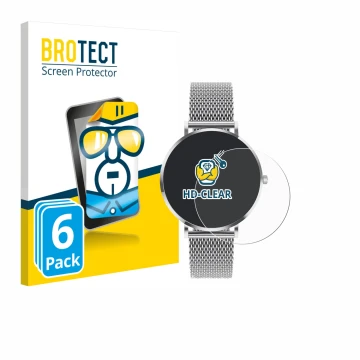 Front side of a product packaging with the brand logo BROTECT. Next to it is the device Pireware Amory 5 Mini shown with the c