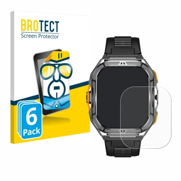 Front side of a product packaging with the brand logo BROTECT. Next to it is the device Stahlgear Thor 3.0 shown with the corr