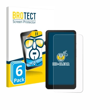 Front side of a product packaging with the brand logo BROTECT. Next to it is the device DuRoBo Krono shown with the correspond