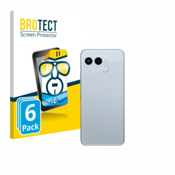 Front side of a product packaging with the brand logo BROTECT. Next to it is the device Telekom T Phone 3 (ONLY Camera Lens) s