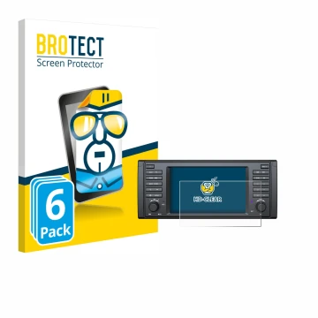 Front side of a product packaging with the brand logo BROTECT. Next to it is the device Eonon E39A12S shown with the correspon