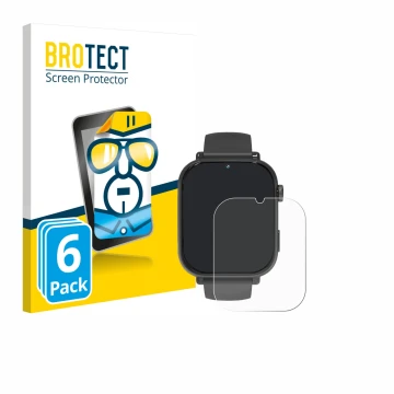 Front side of a product packaging with the brand logo BROTECT. Next to it is the device Ucani A22 shown with the corresponding