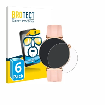 Front side of a product packaging with the brand logo BROTECT. Next to it is the device Knauermann Pro 4 Mini 2026 shown with 