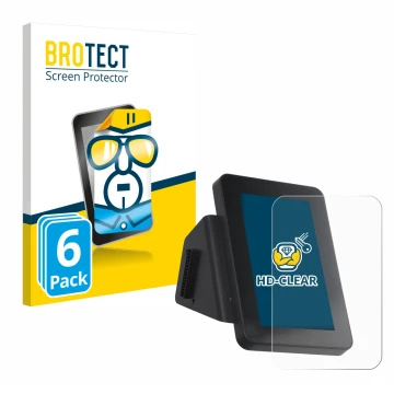Front side of a product packaging with the brand logo BROTECT. Next to it is the device Anycubic Kobra 3 V2 Combo shown with t