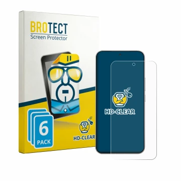 Front side of a product packaging with the brand logo BROTECT. Next to it is the device Xiaomi Redmi K90 Max shown with the co