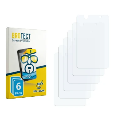 Front side of a product packaging with the brand logo BROTECT. Next to it is the corresponding screen protector.