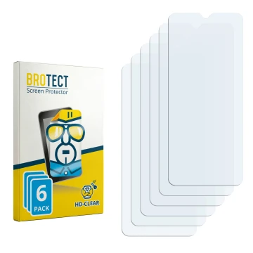 Front side of a product packaging with the brand logo BROTECT. Next to it is the corresponding screen protector.