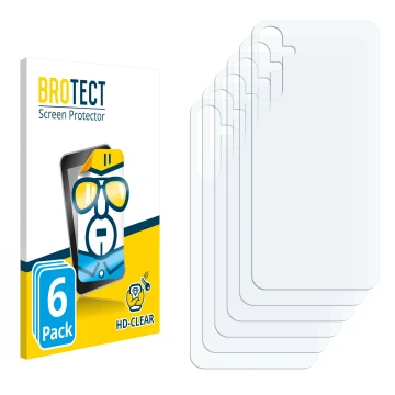 Front side of a product packaging with the brand logo BROTECT. Next to it is the corresponding screen protector.