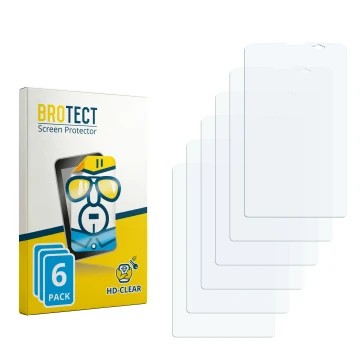 Front side of a product packaging with the brand logo BROTECT. Next to it is the corresponding screen protector.