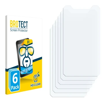 Front side of a product packaging with the brand logo BROTECT. Next to it is the corresponding screen protector.