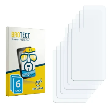 Front side of a product packaging with the brand logo BROTECT. Next to it is the corresponding screen protector.