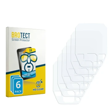 Front side of a product packaging with the brand logo BROTECT. Next to it is the corresponding screen protector.
