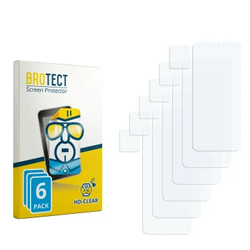 Front side of a product packaging with the brand logo BROTECT. Next to it is the corresponding screen protector.