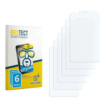 Front side of a product packaging with the brand logo BROTECT. Next to it is the corresponding screen protector.