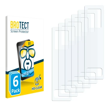 Front side of a product packaging with the brand logo BROTECT. Next to it is the corresponding screen protector.