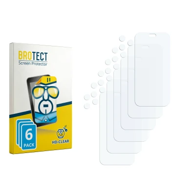 Front side of a product packaging with the brand logo BROTECT. Next to it is the corresponding screen protector.