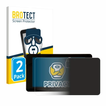 Front side of a product packaging with the brand logo BROTECT. Next to it is the device Raspberry Pi Touchscreen 7