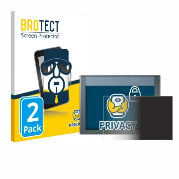 Front side of a product packaging with the brand logo BROTECT. Next to it is the device Siemens Simatic HMI KTP 700 Basic show