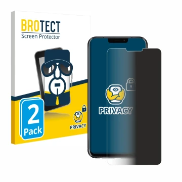 Front side of a product packaging with the brand logo BROTECT. Next to it is the device ASUS ZenFone 5 ZE620KL shown with the 