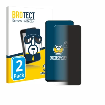 Front side of a product packaging with the brand logo BROTECT. Next to it is the device Oppo Reno 10x Zoom shown with the corr