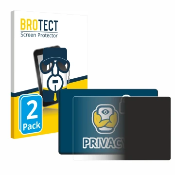 Front side of a product packaging with the brand logo BROTECT. Next to it is the device SmallHD 702 Touch shown with the corre