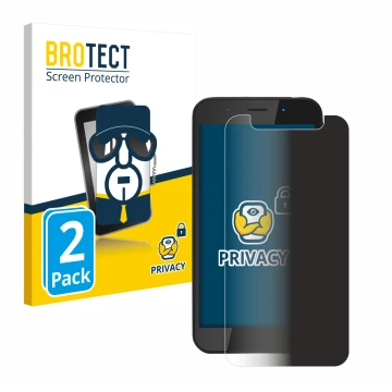 Front side of a product packaging with the brand logo BROTECT. Next to it is the device Shiftphones Shift5me shown with the co