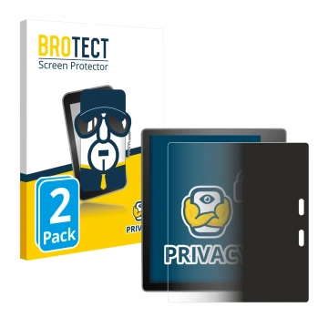 Front side of a product packaging with the brand logo BROTECT. Next to it is the device Amazon Kindle Oasis 2019 (10th Gen.) s