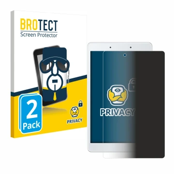 Front side of a product packaging with the brand logo BROTECT. Next to it is the device Samsung Galaxy Tab A 8.0 WiFi 2019 sho