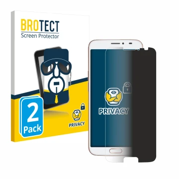 Front side of a product packaging with the brand logo BROTECT. Next to it is the device Doro 8080 shown with the corresponding