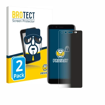 Front side of a product packaging with the brand logo BROTECT. Next to it is the device Emporia Smart 3 mini shown with the co