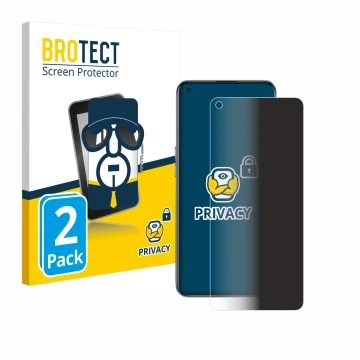Front side of a product packaging with the brand logo BROTECT. Next to it is the device realme GT 5G shown with the correspond