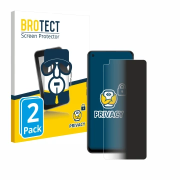 Front side of a product packaging with the brand logo BROTECT. Next to it is the device Oppo Reno 8 Lite shown with the corres