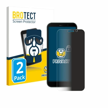 Front side of a product packaging with the brand logo BROTECT. Next to it is the device Doogee X97 shown with the correspondin