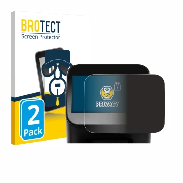 Front side of a product packaging with the brand logo BROTECT. Next to it is the device Shaper Origin Gen2 shown with the corr