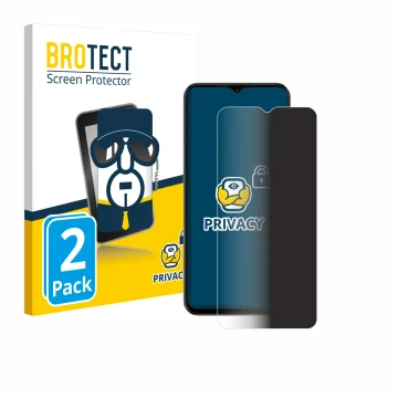 Front side of a product packaging with the brand logo BROTECT. Next to it is the device Ulefone Note 14 Pro shown with the cor
