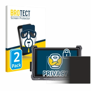 Front side of a product packaging with the brand logo BROTECT. Next to it is the device DJI Transmission High Bright Funkmonit